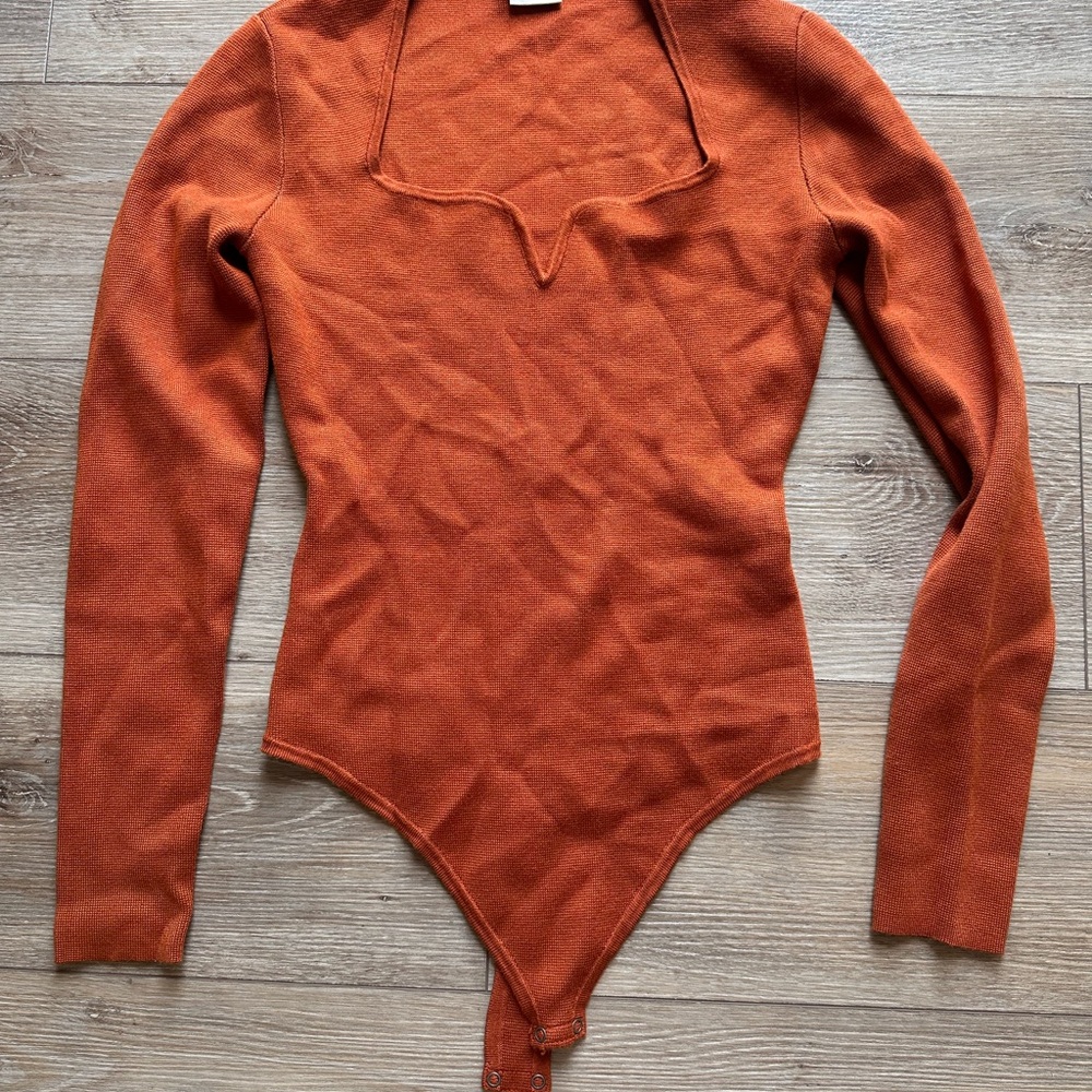 Abercrombie & Fitch Orange Bodysuit